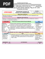 VESPERTINO PLANEACION 4°B OCTUBRE LENGUAJES