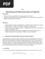 LAB 8 - Sampling and Reconstruction of Signals