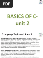 Basics of C