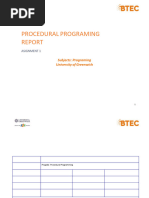 asm1 PROG102 Procedural Programming