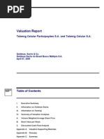 Goldman Valuation Telemig