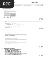 Unit 3 - Test B Eyes Open 3