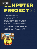 Ishana Computer Project XG