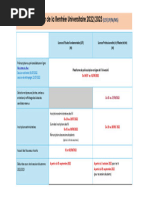 Calendrier plateforme rentrée 22-23