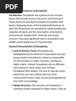 Characteristic features-of Bryophytes