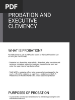 Probation and Executive Clemency