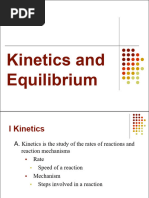 Kinetics and Equilibrium