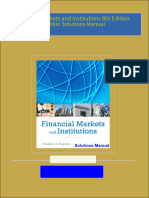 Financial Markets and Institutions 8th Edition Mishkin Solutions Manual 2024 scribd download full chapters