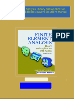 All chapter download Finite Element Analysis Theory and Application with ANSYS 4th Edition Moaveni Solutions Manual