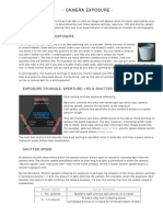Camera Exposure - Aperture ISO Shutter Speed