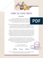 Documento Carta A4 de Reyes Magos Para Niños Buenos Dibujada a Mano en Color Pastel