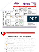 February 2012 Group Fitness Schedule