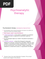 Psychoanalytic Therapy (3)