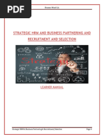 Strategic HRM_Business Partnering_Recruitment_Learner Manual