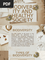 Biodiversity and Healthy Society