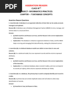 Class 11 Asseration Reason Informatics Practices Chp 7 (2024-25)