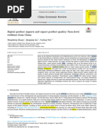 Digital product imports and export product quality Firm-level