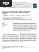 Critical review on wastewater treatment using photo catalytic advanced