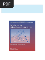 Instant Access to Methods in algorithmic analysis 1st Edition Vladimir  A. Dobrushkin ebook Full Chapters