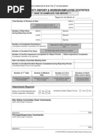 Monthly Safety Report Stats Directions