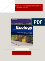 Ecology From Individuals to Ecosystems 4th Edition Michael Begon All Chapters Instant Download