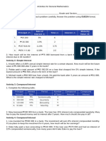 Activities for General Mathematics