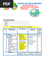 1° SESIÓN DÍA 1 PS RECONOCEMOS LA IMPORTANCIA DE TENER CONCIENCIA AMBIENTAL