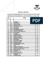 Title: Project Report A Study On Performance Evaluation of Icici and Sbi Using Fundamental and Technical Analysis