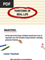 Functions in Real Life