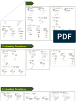 Evaluating Function- Examples