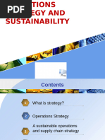 OPERATIONS STRATEGY AND SUSTAINABILITY