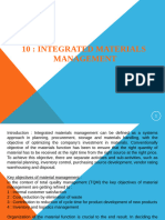 Chapter 10 - Integrated materials management