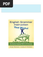 Complete Download English Grammar Instruction That Works Developing Language Skills for All Learners 1st Edition Evelyn Rothstein PDF All Chapters