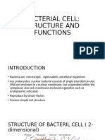 BACTERIAL CELL STRUCTURE AND FUNCTIONS