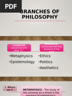 2. BRANCHES OF PHILOSOPHY