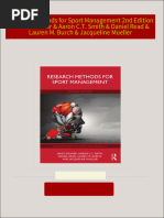 Download full Research Methods for Sport Management 2nd Edition James Skinner & Aaron C.T. Smith & Daniel Read & Lauren M. Burch & Jacqueline Mueller ebook all chapters