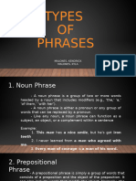 13. Types of Phrases