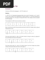 numericals on turing machine