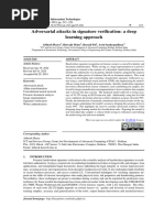 Adversarial attacks in signature verification: a deep learning approach