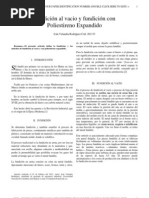 Fundición Al Vacio y Fundición Con Poliestireno Expandido