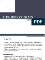 Alkalinity of Glass