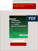 Full download Human factors and web development 2nd Edition Julie Ratner (Editor) pdf docx