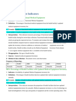 biomedical service Indicators