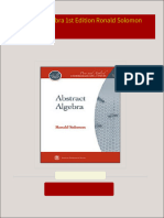 Instant download Abstract Algebra 1st Edition Ronald Solomon pdf all chapter