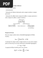 Interações Entre Campos Clássicos