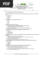 Avaliação Teórica Processador de Texto Patos PB