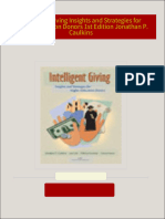 Instant Download Intelligent Giving Insights and Strategies for Higher Education Donors 1st Edition Jonathan P. Caulkins PDF All Chapters