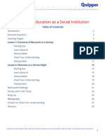 UCSP Unit 13 Education as a Social Institution