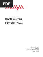 Avaya - How to Use Your PARTNER® Phone