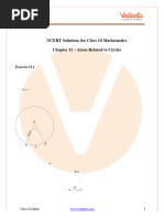 NCERT Solutions for Class 10 Maths Chapter 11 - Areas Related to Circles PDF